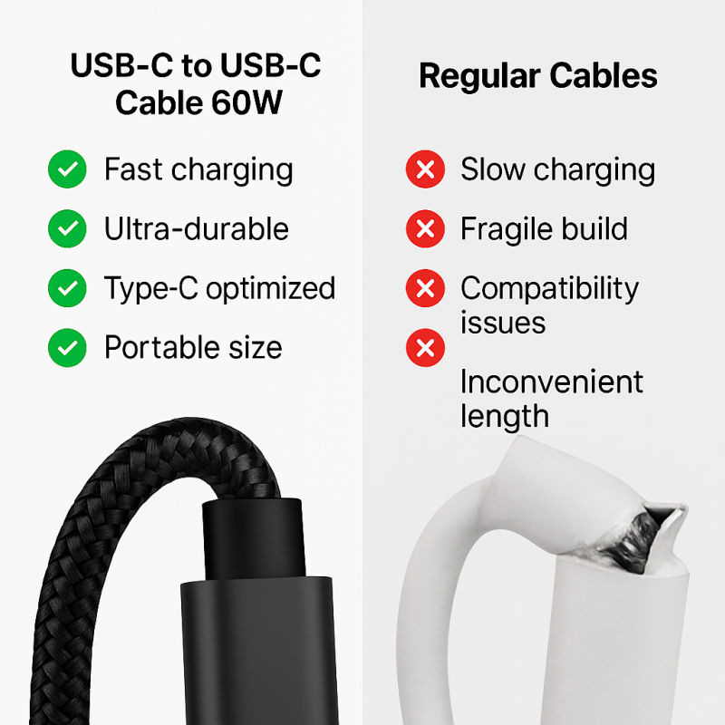 60W USB-C to USB-C Cable - Image 2